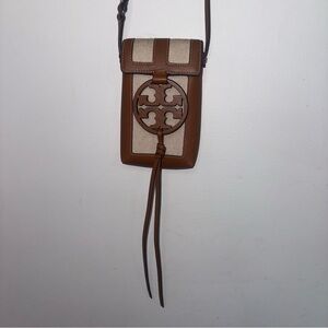⭐️TORY BURCH Authentic Miller  Canvas Quadrant Phone Mini Crossbody⭐️